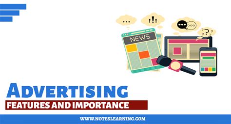 Advertising Types Features And Importance Notes Learning