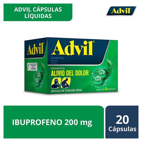 Advil 20 C Psulas 200 Mg Bodega Aurrera En L Nea