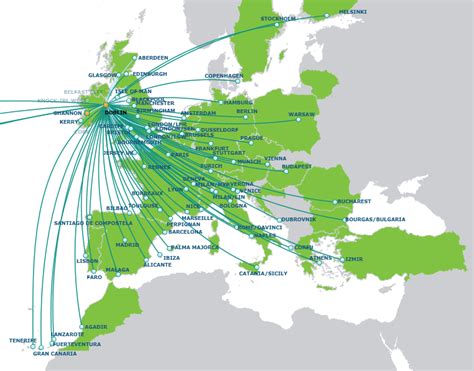 Aer Lingus Destinations Map