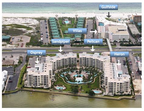 Aerial Map Of Destin West Beach And Bay Resort Destin West Vacations