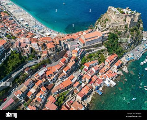 Aerial View Of Scilla Reggio Calabria Calabria Promontory At The