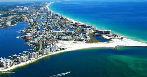 Aerial View Of The East Pass Destin Harbor And The Gulf Of Mexico The Heart Of En Panama