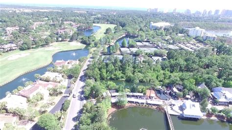 Aerial View Of The Village Of Baytowne Wharf And Sandestin Golf And