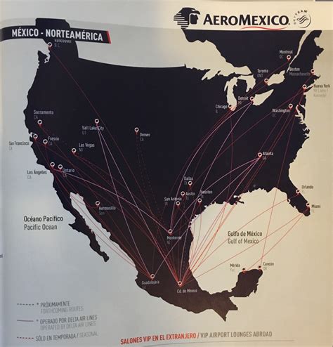 Aero Mexico Route Map South Carolina Map