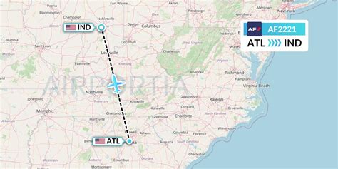 Af2221 Flight Status Air France Atlanta To Indianapolis Afr2221