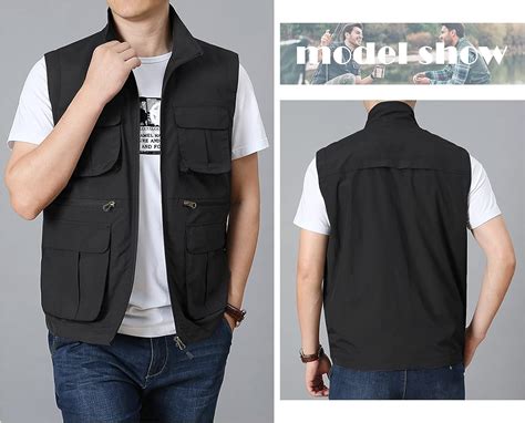 Aieoe Men S Outdoor Workout Vest Lightweight Travel Photo Vest