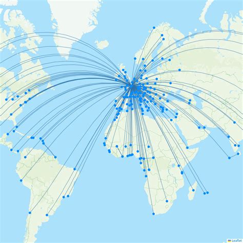 Air France Destination Map