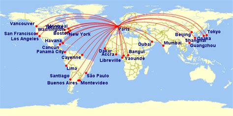 Air France Destinations Worldwide