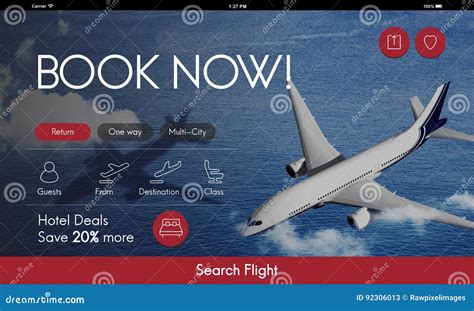 Air Ticket Flight Booking Concept Stock Image Image Of Vehicle