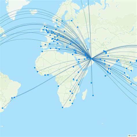 Airlines Routes Map Emirates Routes Map