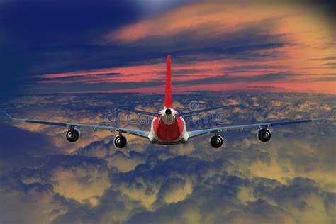 Airplane Cloud Travel Sky Aviation Air Speed Plane Background Blue Stock Image Image Of