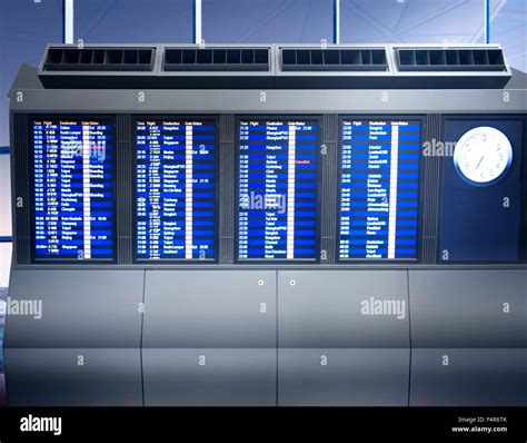 Airport Information Boarding Destination Terminal Concept Stock Photo