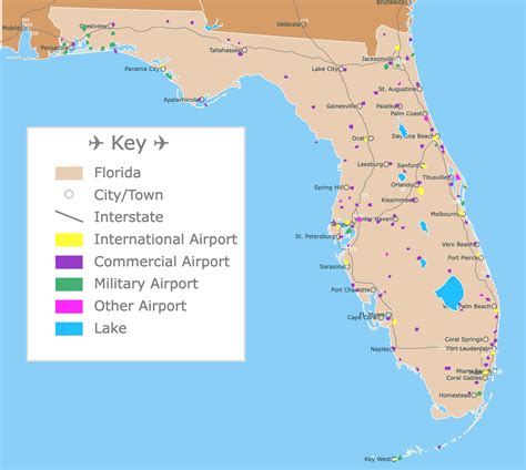 Airports In Southern Florida Map Map