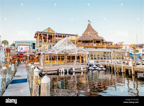 Aj S Seafood And Oyster Bar View From The Boat Docks At Harbor Walk