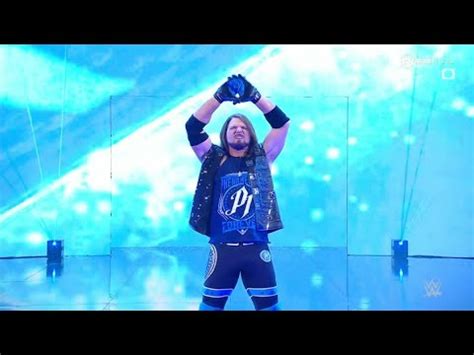 Aj Styles Entrance Wwe Raw Aug 8 2022 Youtube