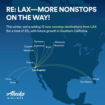 Alaska Airlines Adds 12 New Destinations In 2020 From Lax Aero Crew News