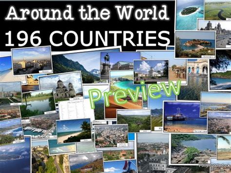 All Around The World 196 Countries Teaching Resources