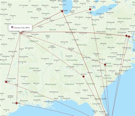 All Flight Routes From Kansas City To West Palm Beach Mci To Pbi