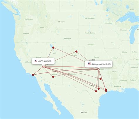 All Flight Routes From Oklahoma City To Las Vegas Okc To Las Flight