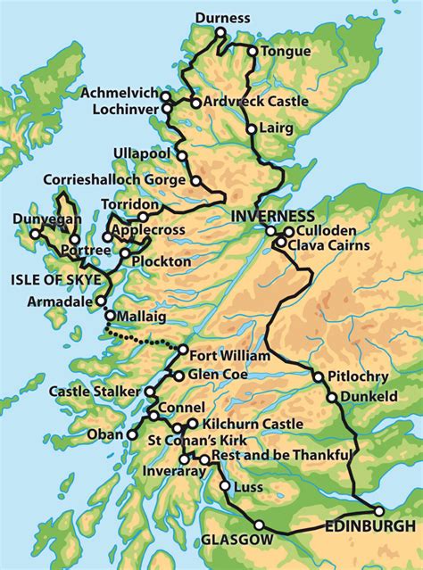 All Things Scottish Scotland Map Scotland Road Trip Scotland Vacation Scotland History