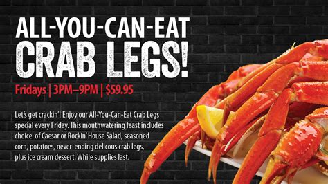 All You Can Eat Crab Legs Rock Brews Casino Braman Casino