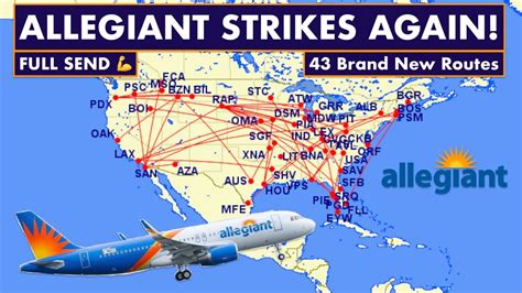 Allegiant Air Flight Route Map