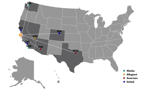 Allegiant Airlines Destinations Map Exploring The United States On A Budget Best Tourist