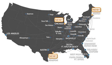 Allegiant Route Map Interactive Show Me A Map Of The United States