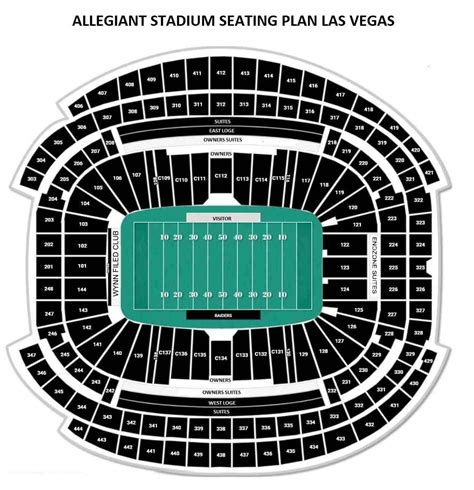 Allegiant Stadium Seating Plan Ticket Price Ticket Booking Parking Map