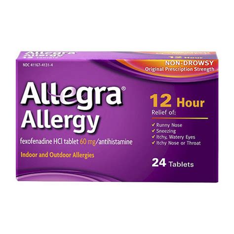 Allegra Allergy 12 Hour Non Drowsy 24 Ea