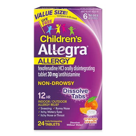 Allegra Children S 12 Hour Non Drowsy Antihistamine Allergy Relief