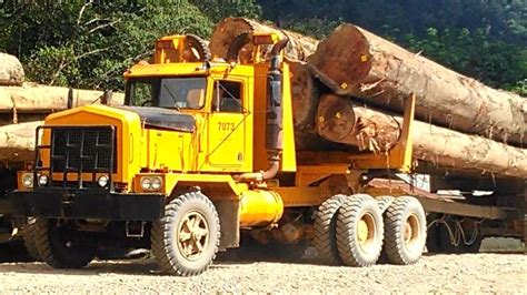 Amazing Log Truck Driving Skills Old Truck Logging Timber Trucks