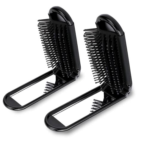 Amazon Com 2 Piece Travel Hair Brush Mini Hair Brush Folding Hair