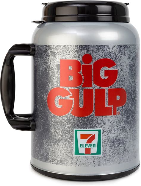 Amazon Com 7 Eleven Big Gulp Foam Insulated Travel Mug 100 Ounces Silver Kitchen Amp Dining