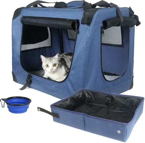 Amazon Com Cat Travel Carrier With Litter Box