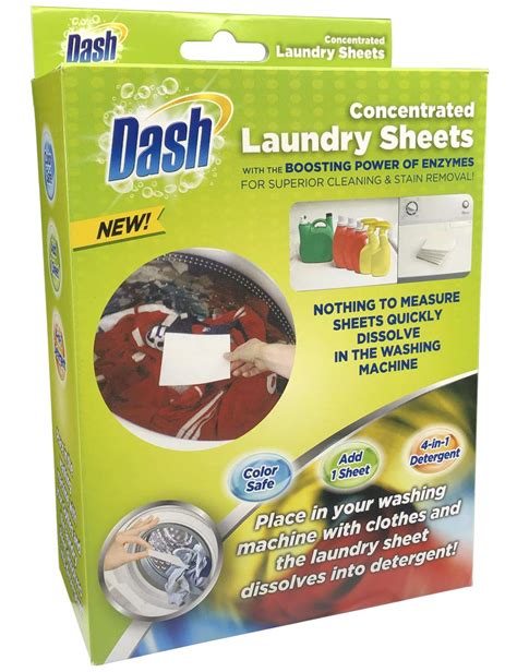 Amazon Com Dash Laundry Detergent Sheets Travel Size Eco Friendly 50