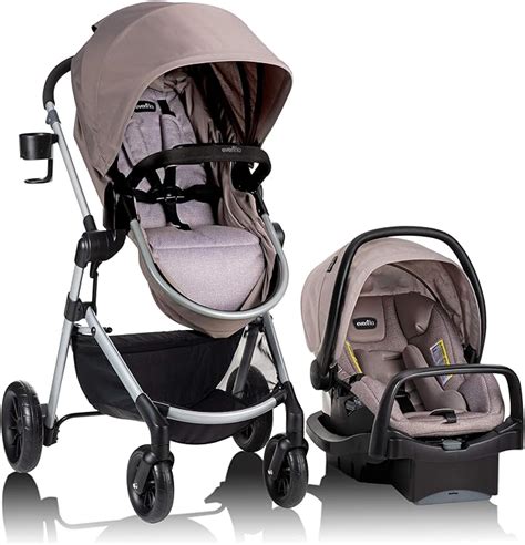 Amazon Com Evenflo Pivot Modular Travel System Sandstone Baby Stroller Evenflo Travel