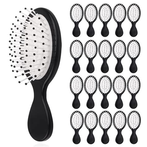 Amazon Com Gisdo 50 Pcs Mini Hair Brush Bulk Travel Detangling Brush