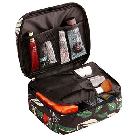 Amazon Com Hiday Travel Cosmetic Bag Toiletry Organizer Floral Makeup