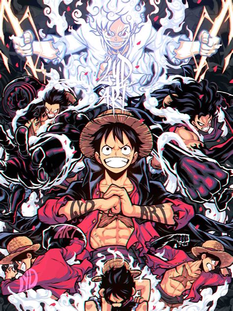 Amazon Com Hit Anime Poster Op Five Gears Luffy Poster Poster