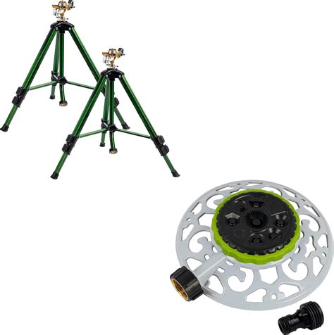 Amazon Com Hourleey Impact Sprinkler On Tripod Base Adjustable