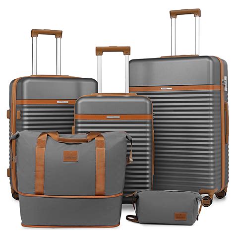 Amazon Com Joyway Luggage 3 Piece Sets Lightweight Rolling Hardside