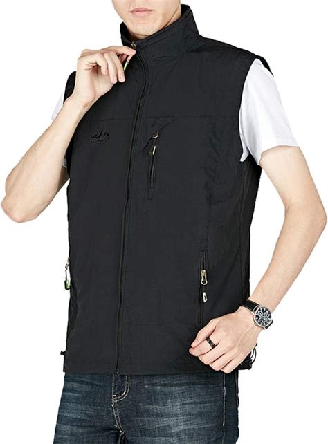 Amazon Com Magnivit Men S Lightweight Vest Work Multi Pockets Outdoor