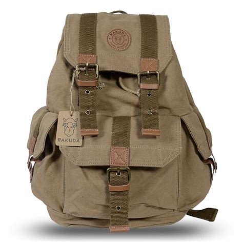 Amazon Com Men Travel Hiking Backpack Vintage Canvas Large Backpack