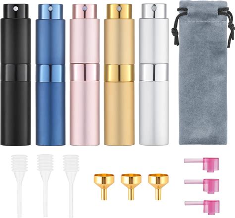 Amazon Com Tekson Travel Perfume Atomizer Refillable 8Ml 5 Pcs