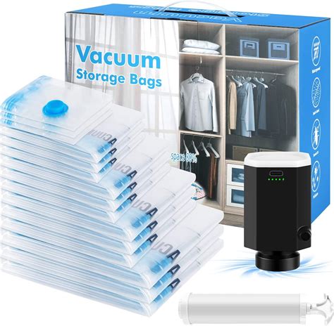 Amazon Com Vacuum Storage Bags With Cordless Powerful Electric Air