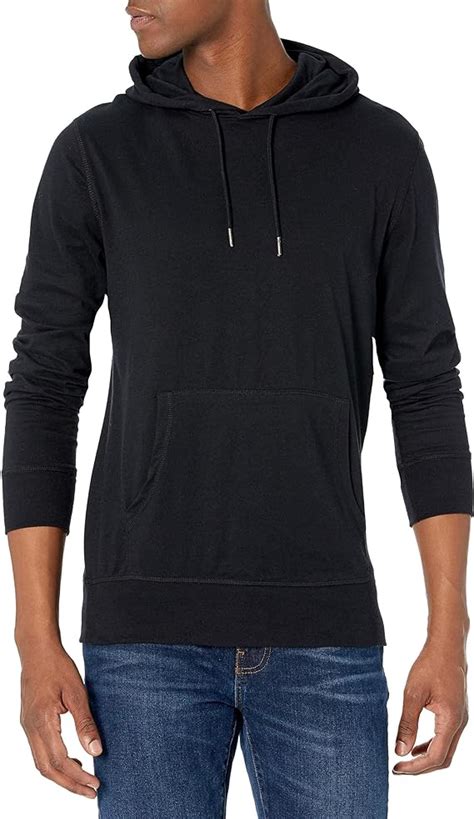 Amazon Essentials Men S Lightweight Jersey Pullover Hoodie Amazon Co