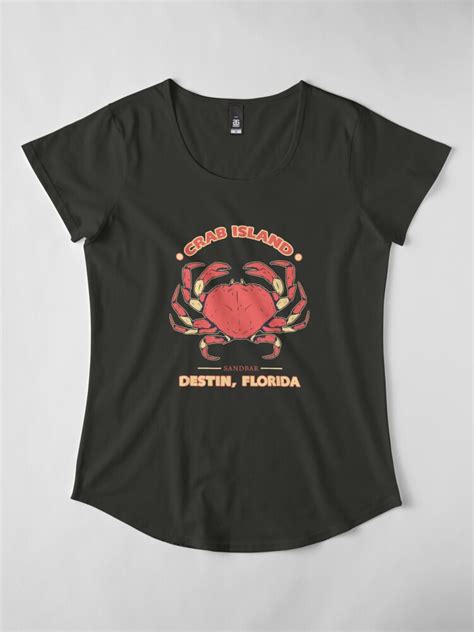 Amp Quot Crab Island Destin Souvenir Amp Quot T Shirt By Koolmodee Redbubble