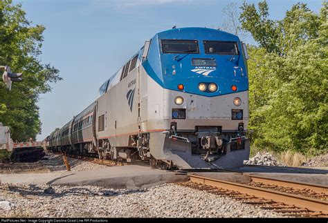 Amtk 5 Amtrak Ge P42dc At Lane South Carolina By Carolina Coast Line