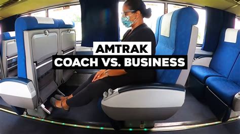 Amtrak Coach Class Vs Business Class Seat Youtube In 2022 Business Class Seats Business